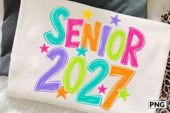 Download Preppy Senior 2027 Tshirt Design Png - Design Collection