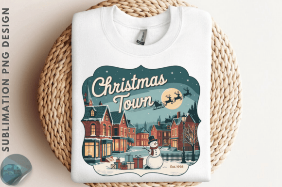 Download Christmas Town PNG Design - Design Collection