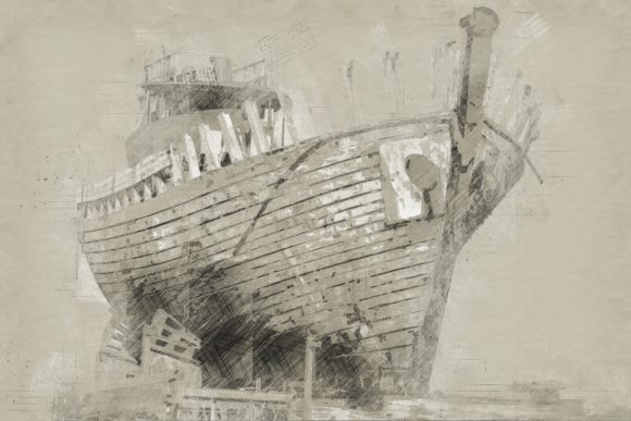 Download Old Ship Sketches Printables Pack 06 - Print Collection