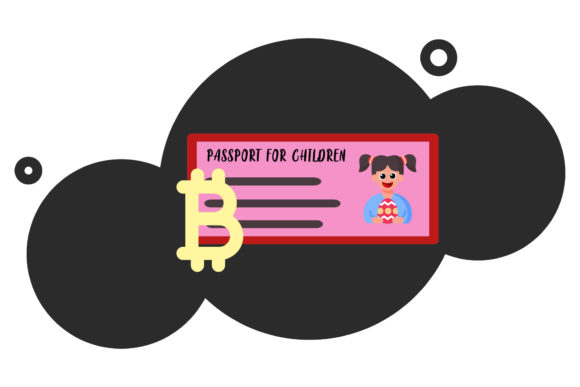 Download Bitcoin Travel Icon Passport Art Design - Design Collection