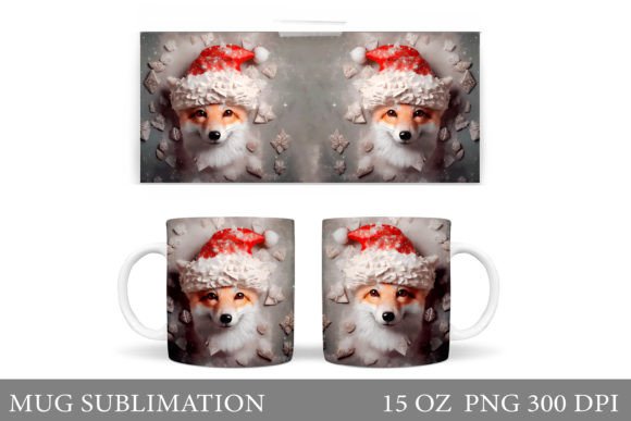 Download Christmas Fox Mug. Christmas Mug Design - Fox Collection