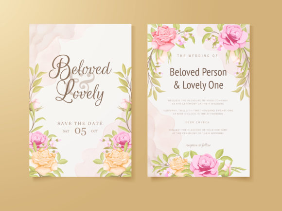 Download Wedding Invitation Card Flower Design - Design Collection
