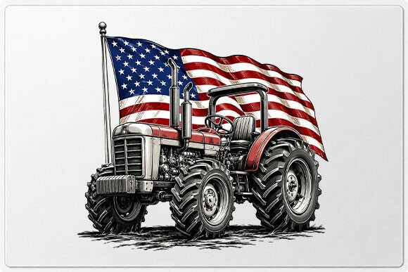 Download Patriotic Farm Tractor PNG - Farm Collection