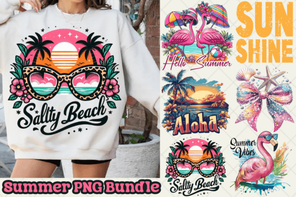 Download Trendy Summer Bundle PNG, Vintage Summer - Vintage summer Collection