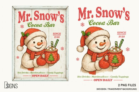 Download Christmas Snowman Vintage Farmhouse Sign - Farm Collection