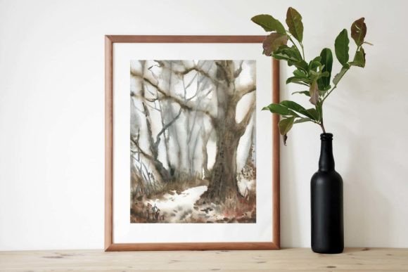 Download Winter Forest Landscape Printable - Print Collection