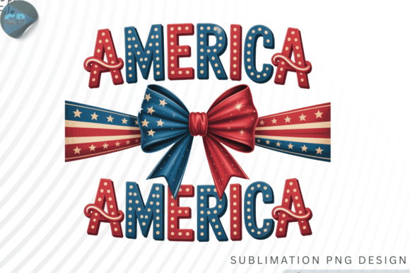 Download Patriotic 'AMERICA' Design with Stars an - Design Collection