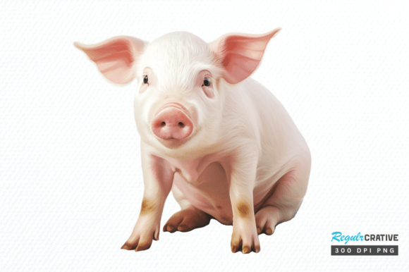 Download Watercolor Baby Farm Animal Clipart Png - Farm Collection