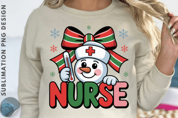 Download Coquette Christmas Nurse Bow PNG Design - Design Collection